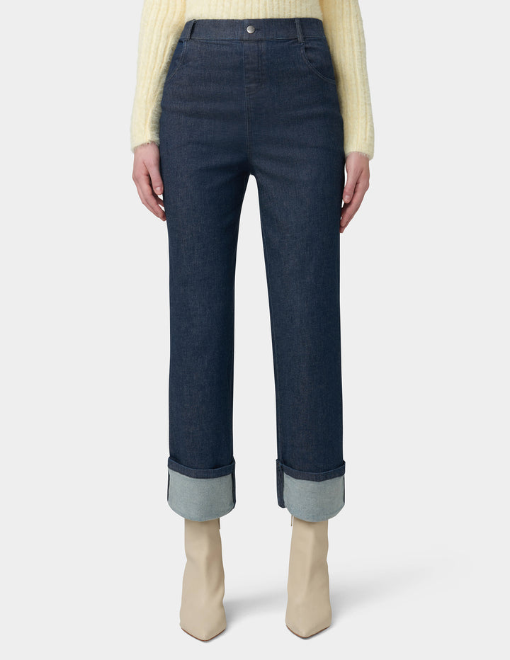 Cuffed Denim Skimmer