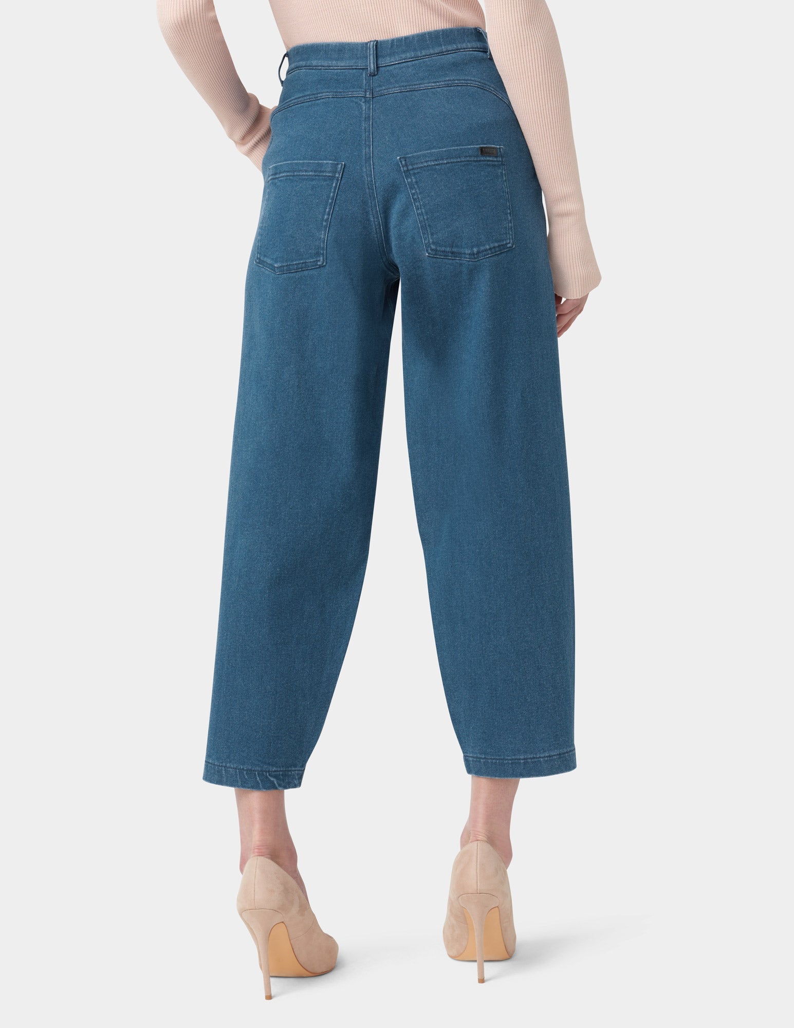 Denim Barrel Leg Skimmer – HUE