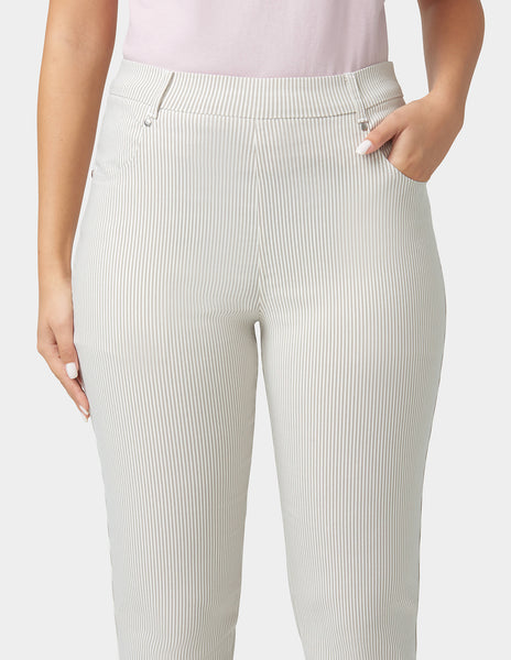 Spring Stripe Cigarette Pants | HUE