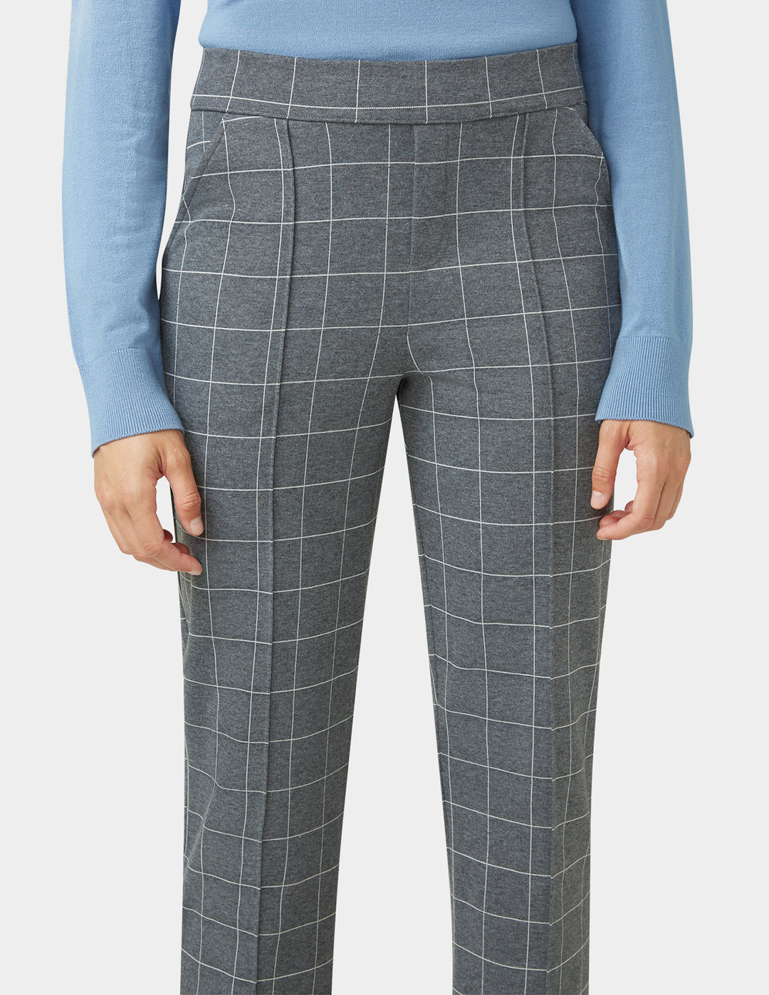 Window Pane Pull-On Trouser