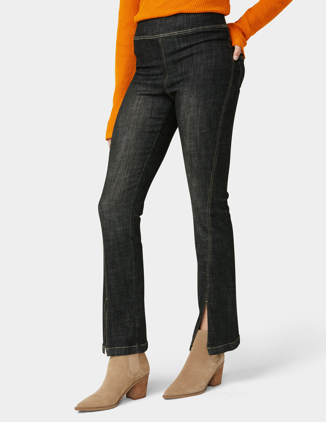 Crosshatch Denim Bootcut