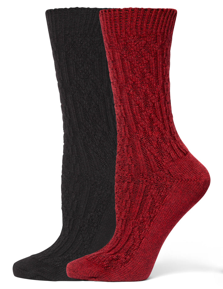 Cable Crew Sock 2 Pair Pack