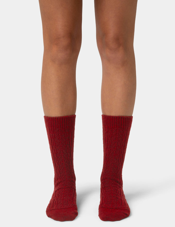 Cable Crew Sock 2 Pair Pack