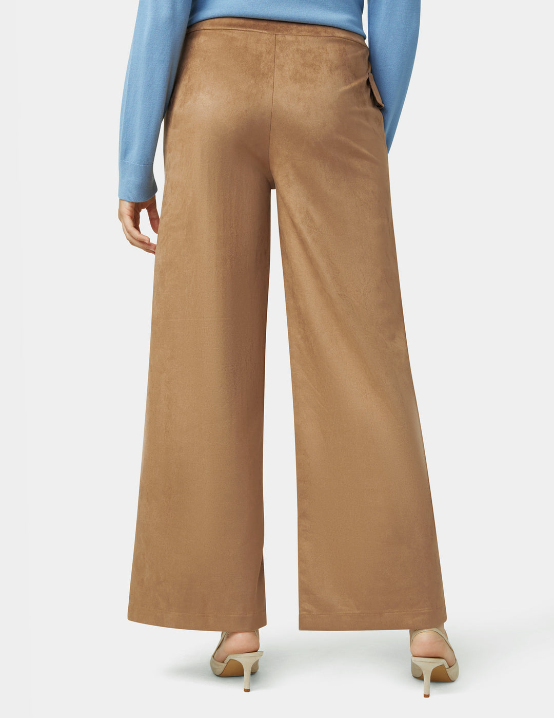 Suede Wide Leg Pant