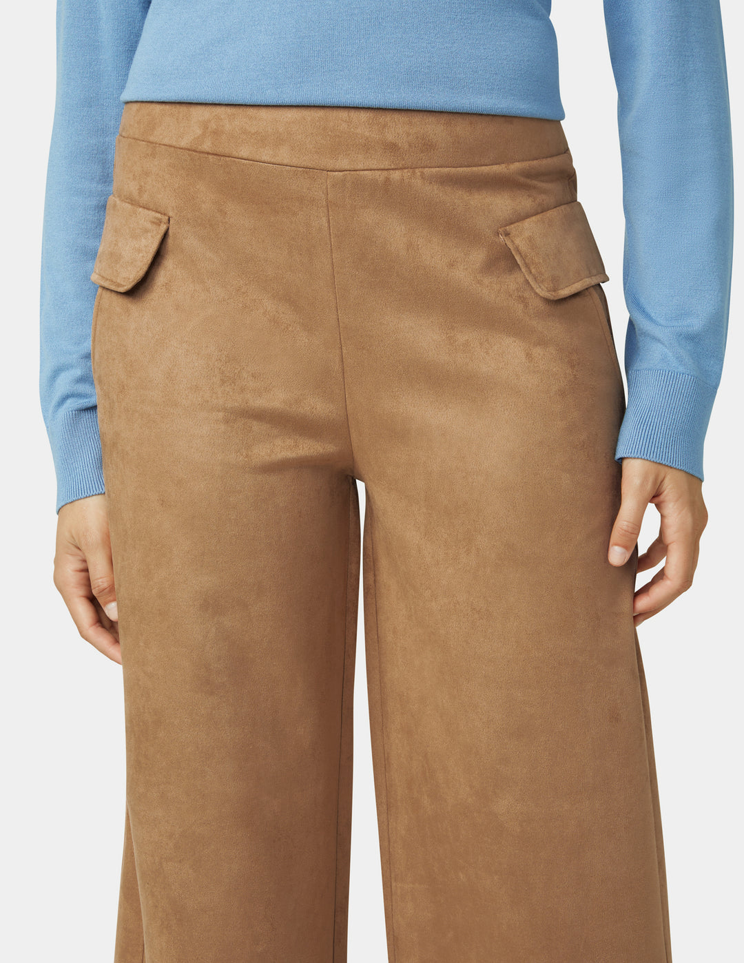 Suede Wide Leg Pant