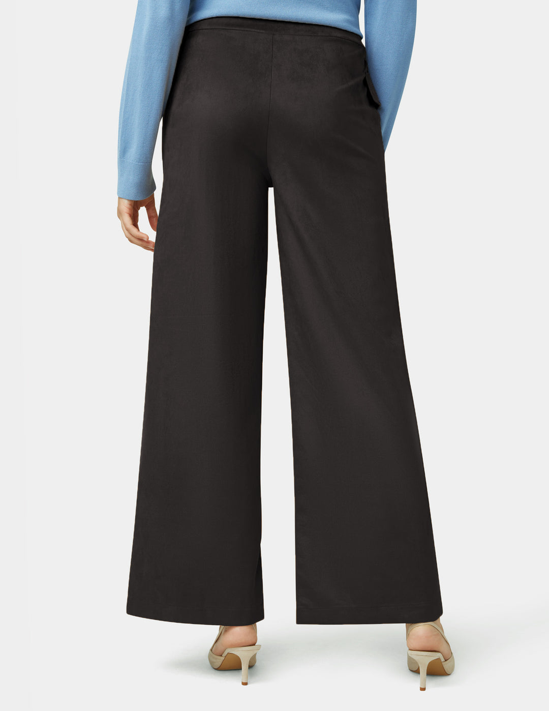 Suede Wide Leg Pant