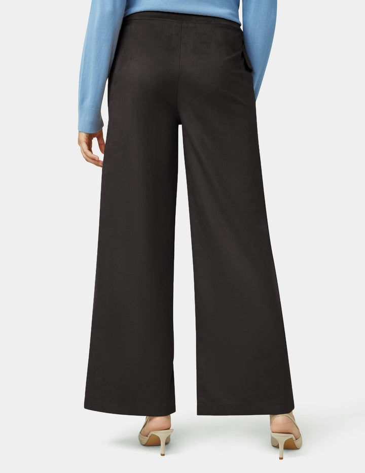 Suede Wide Leg Pant