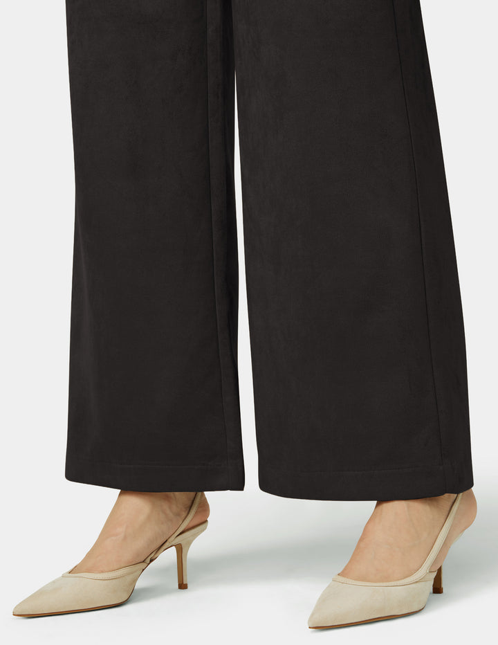 Suede Wide Leg Pant