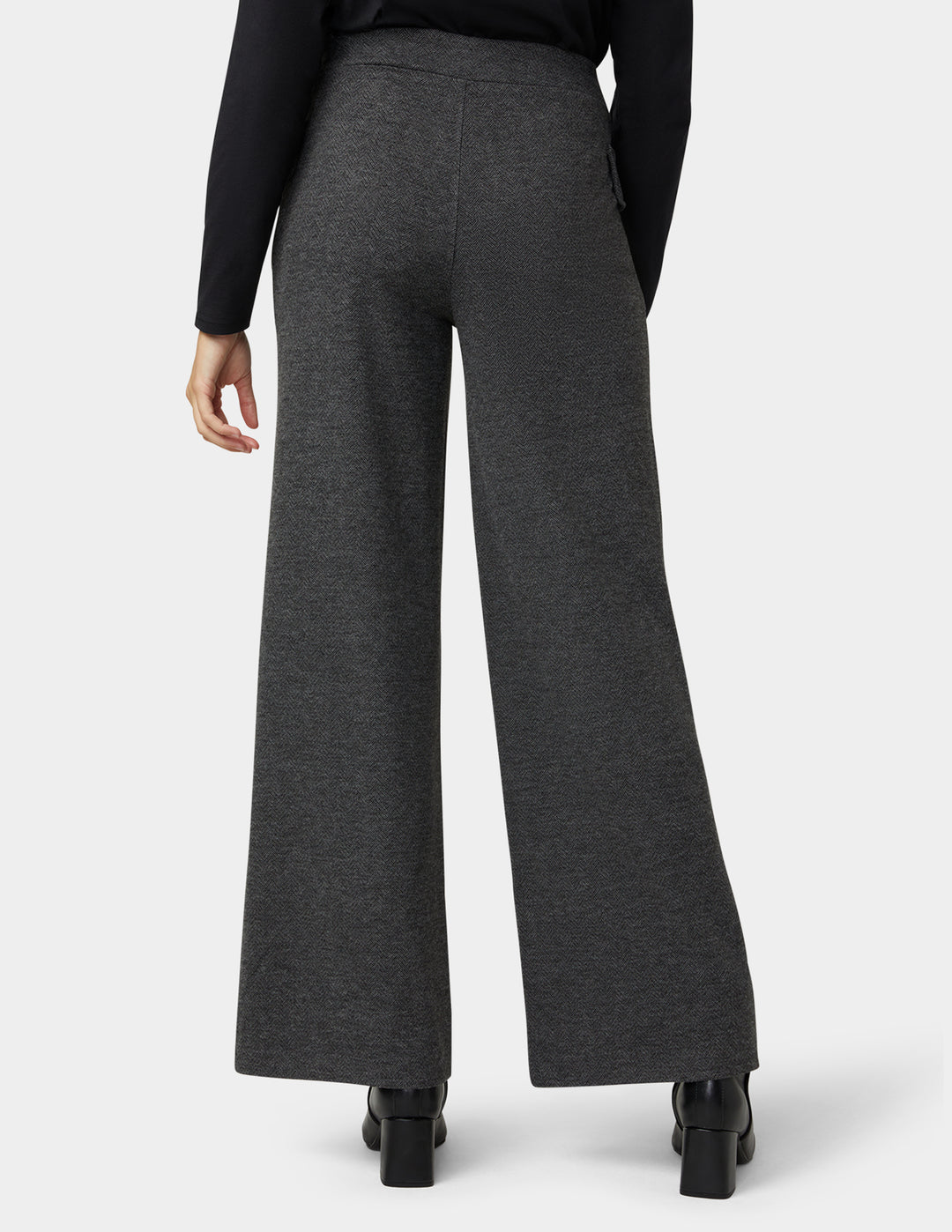 Herringbone Wide Leg Pant