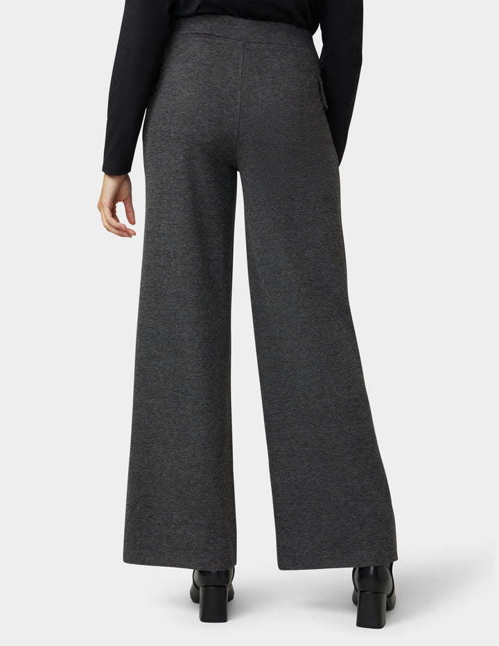 Herringbone Wide Leg Pant