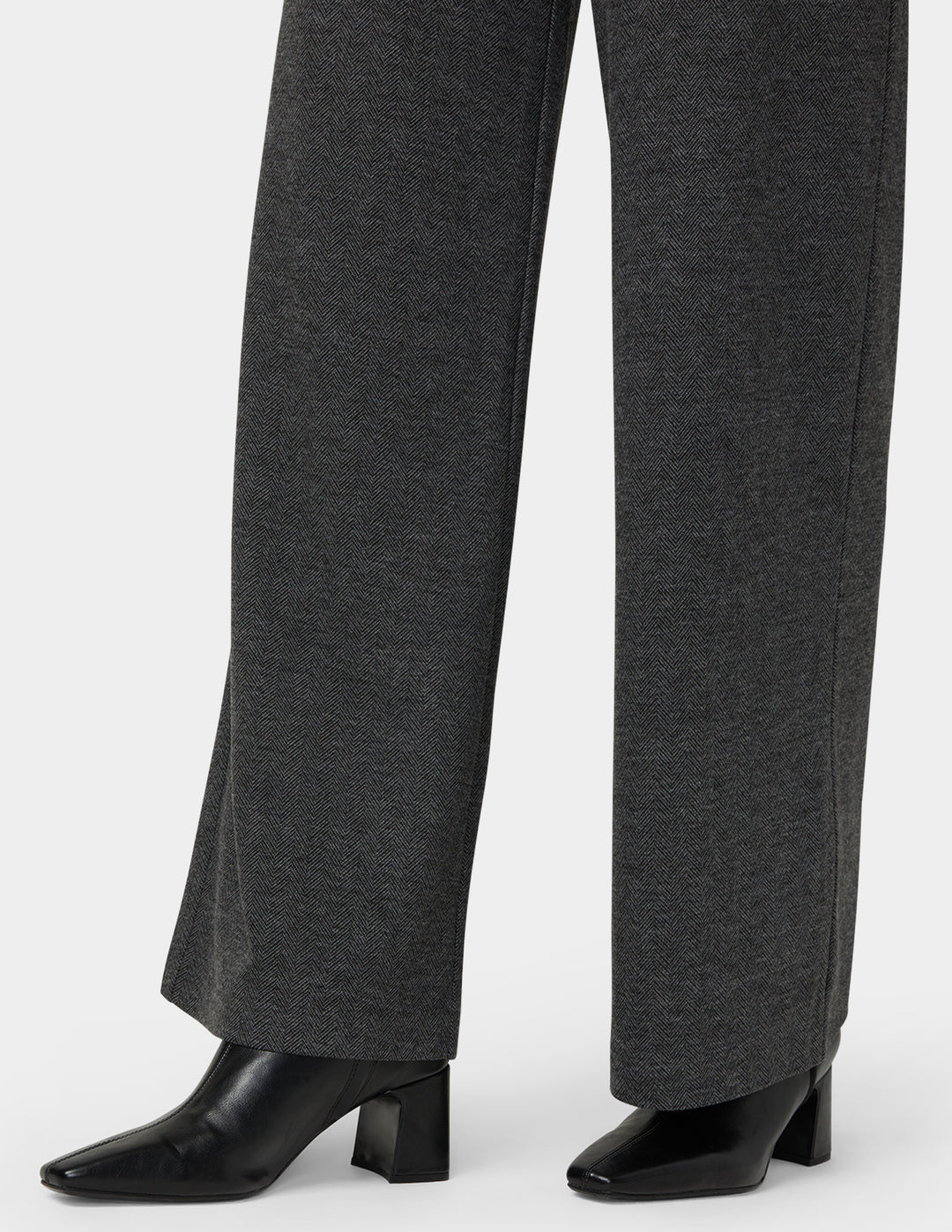 Herringbone Wide Leg Pant