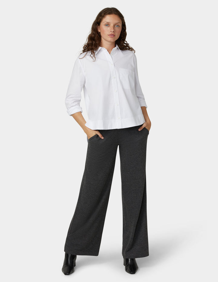Herringbone Wide Leg Pant