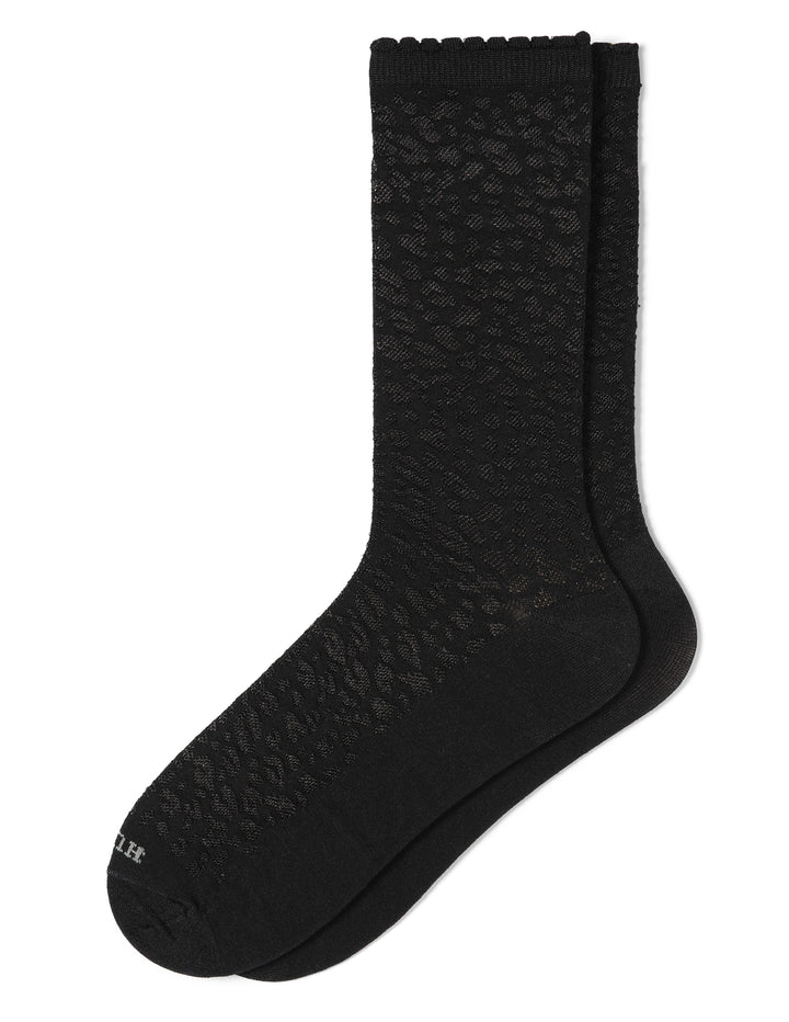 Textured Animal Crew Sock