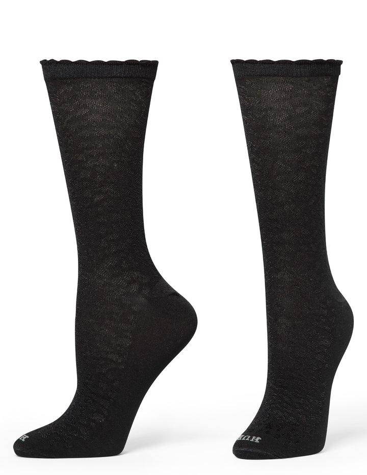 Textured Animal Crew Sock