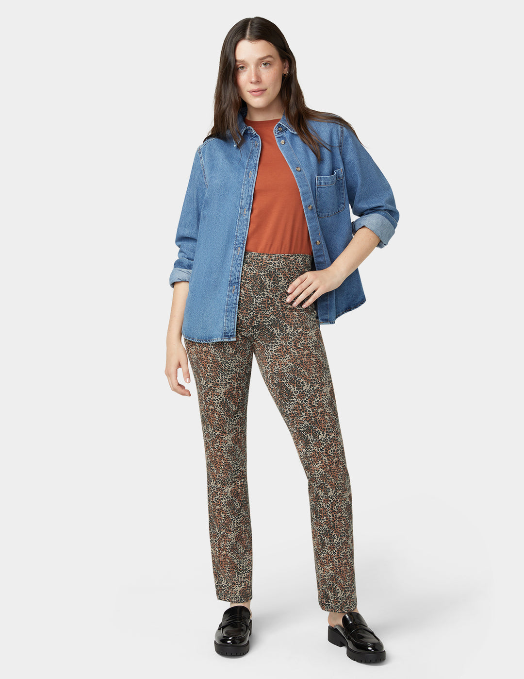 Leopard Denim Baby Bootcut