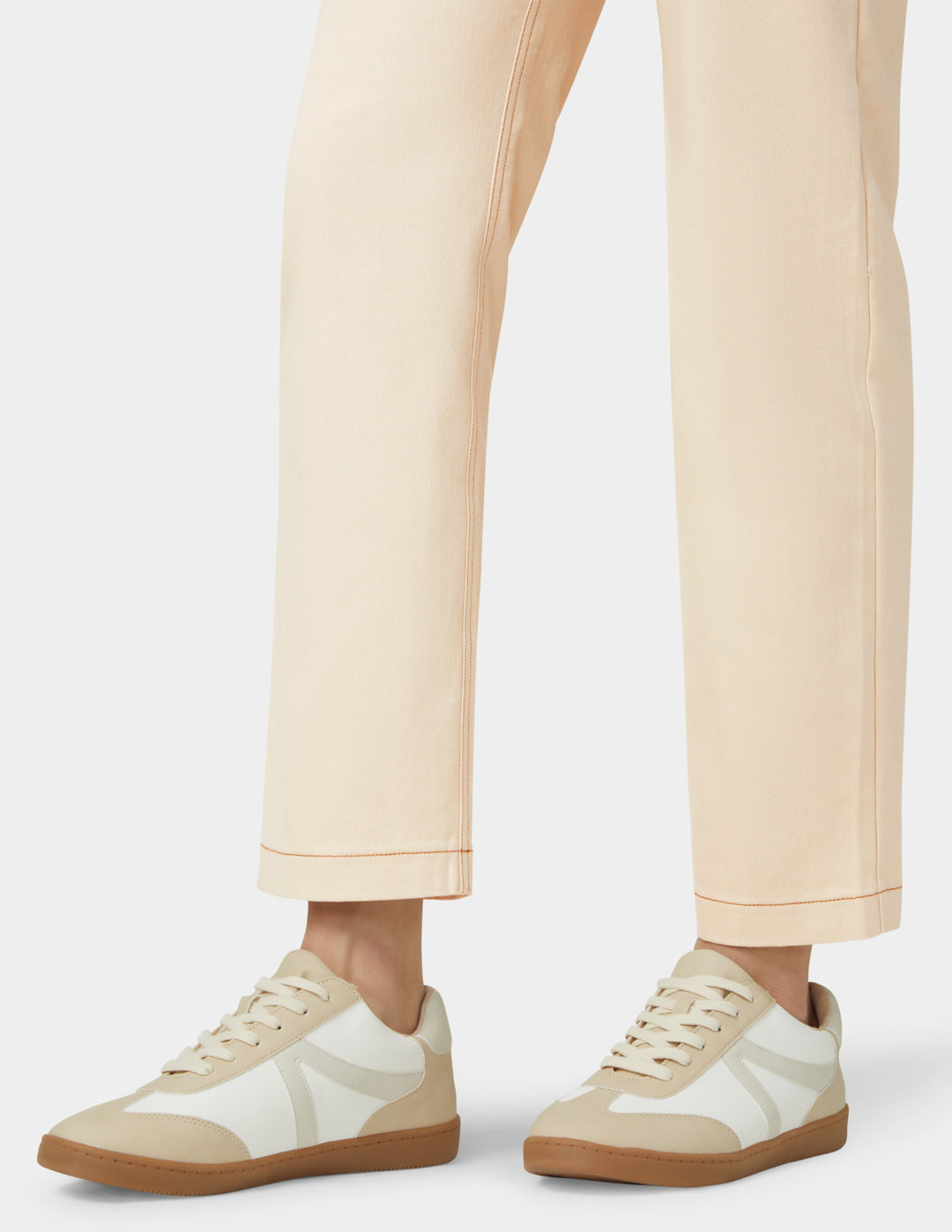 Crosshatch Denim Straight Leg Pant