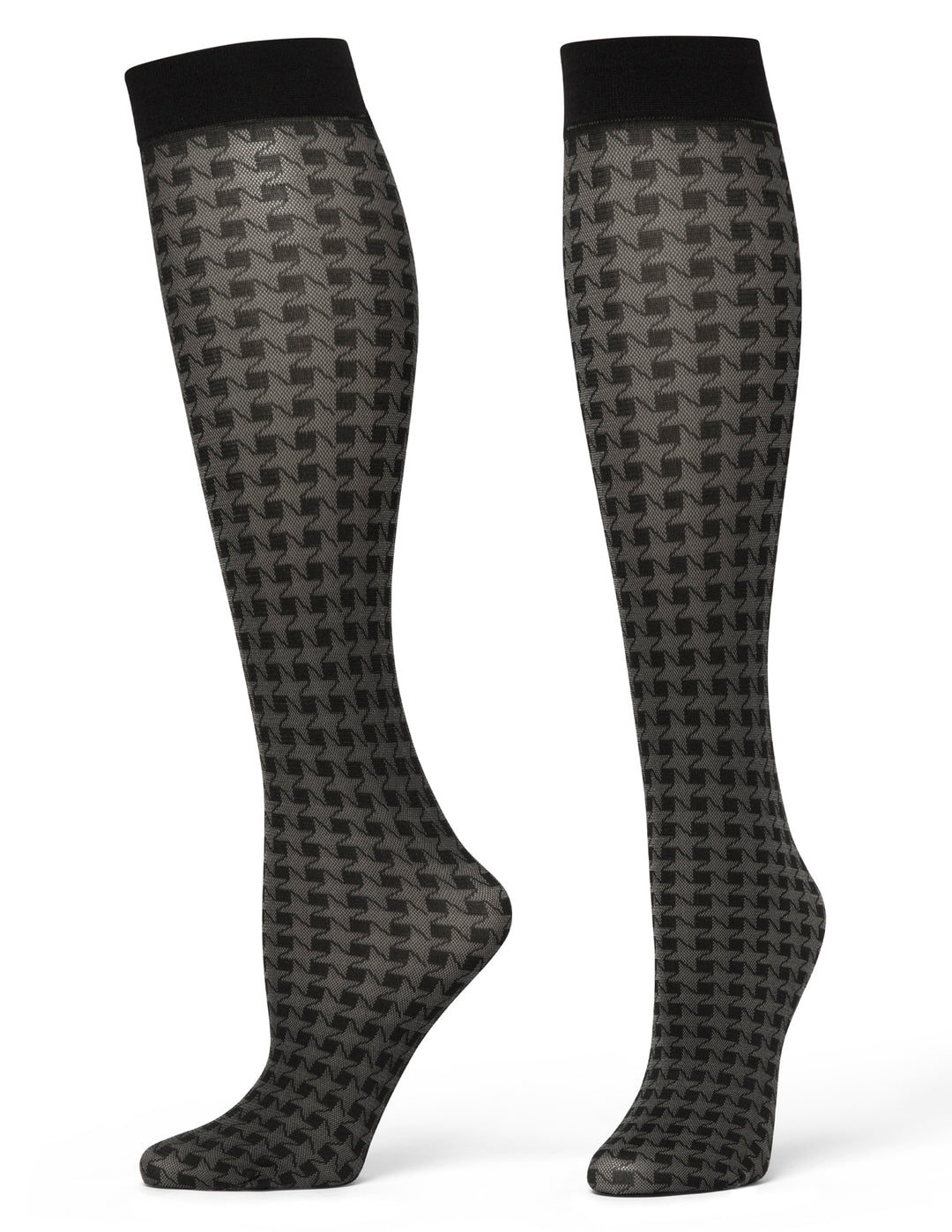 Tonal Houndstooth Knee High