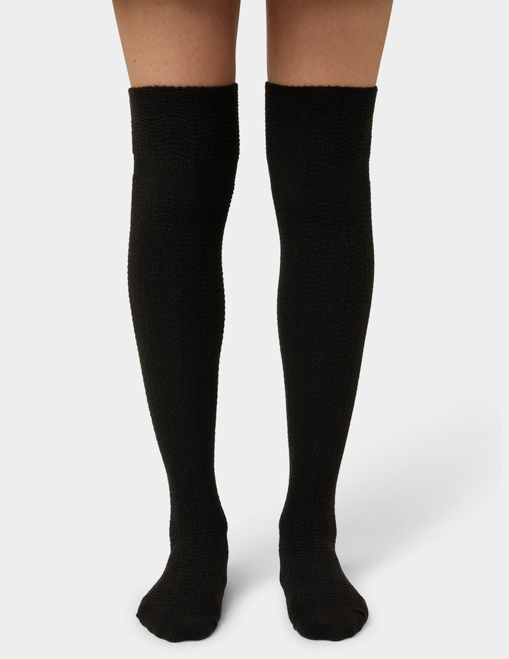 Tonal Houndstooth Knee High