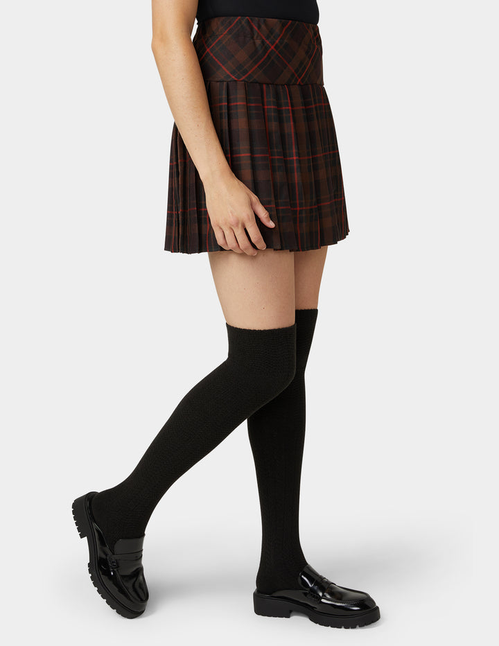 Tonal Houndstooth Knee High