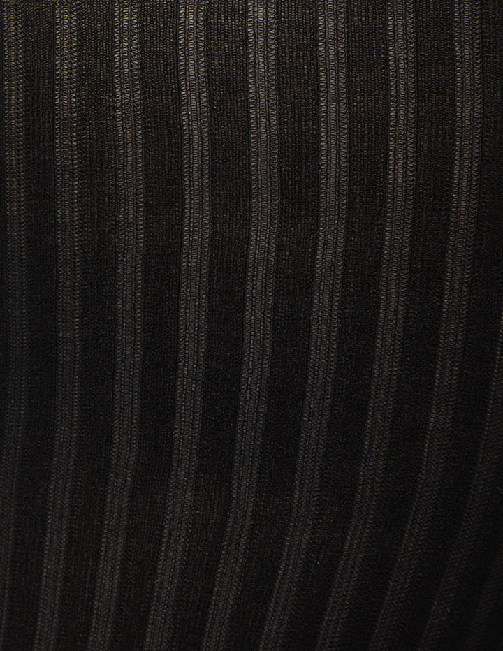 Close-up of black fabric with subtle texture and pattern