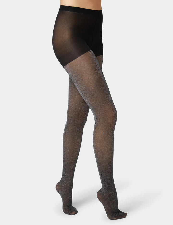 Shimmer Diamond Tight With Control Top