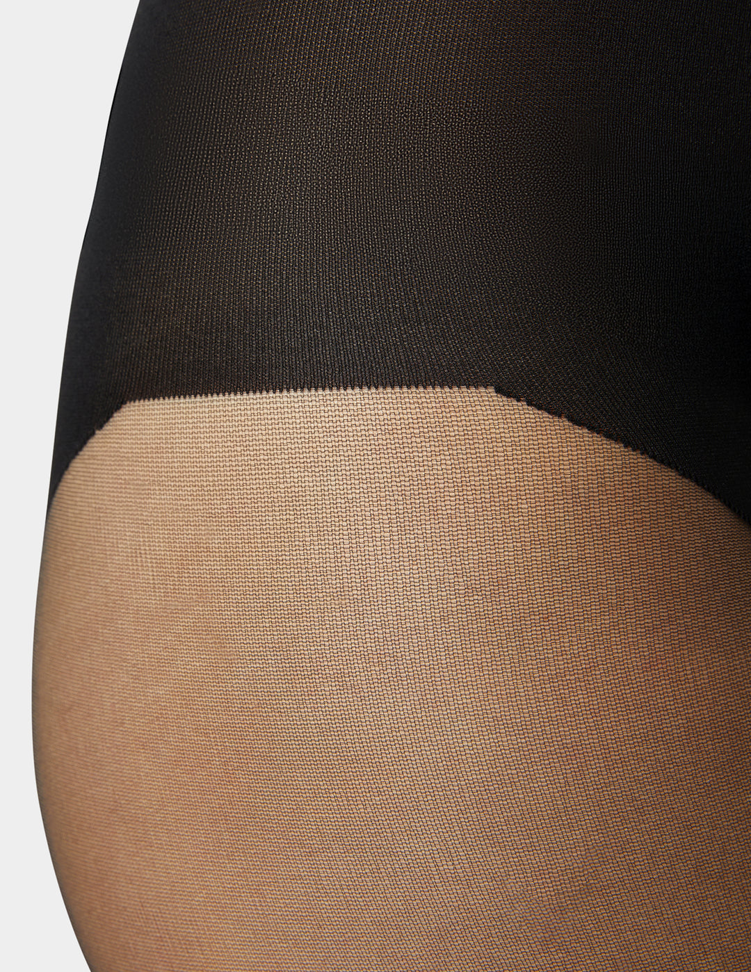 Close-up of a black tights on a white background