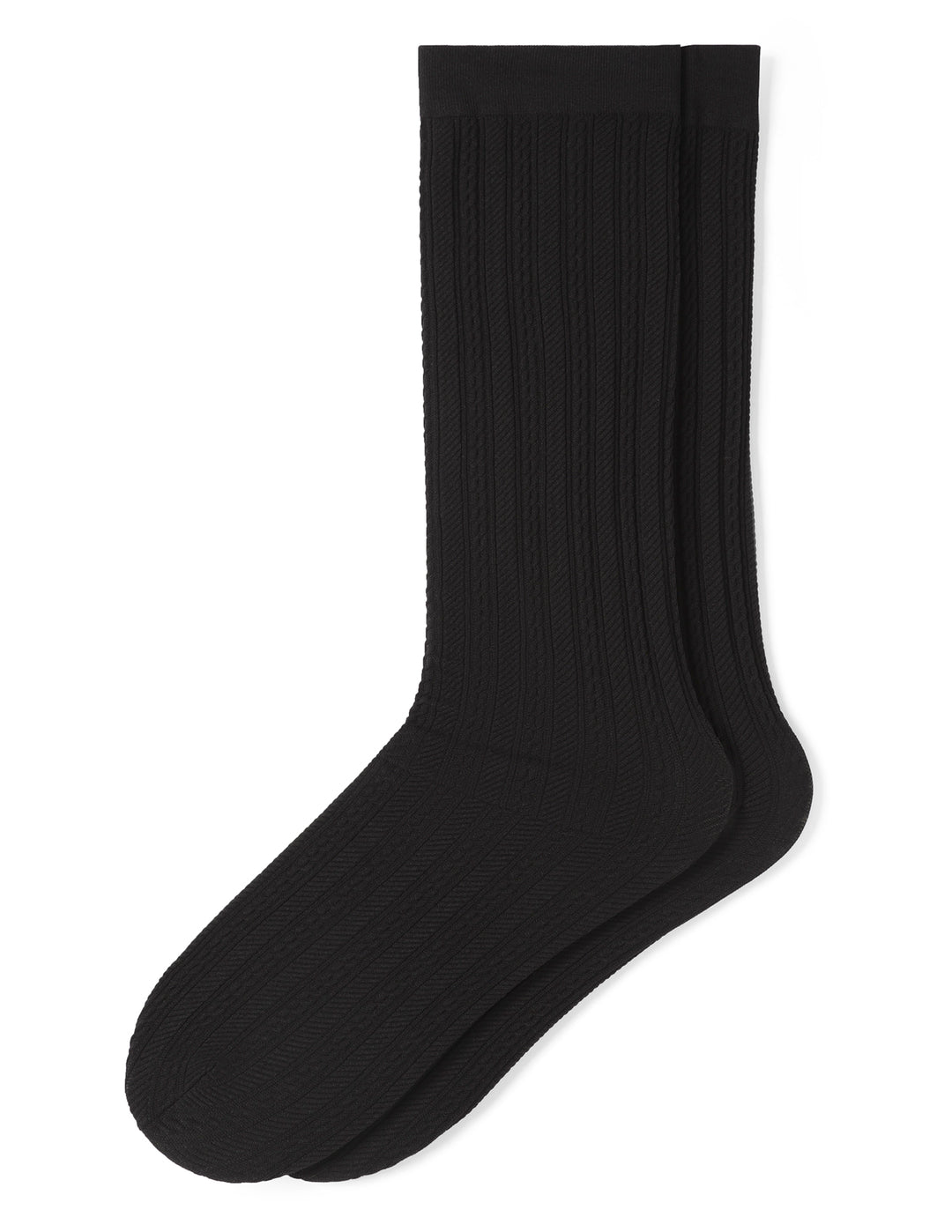 Black sock on a white background