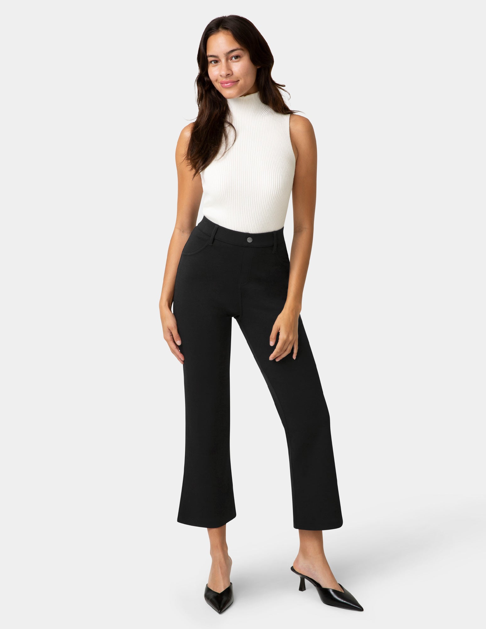 Double Soft Jersey Kick Flare Pant – HUE