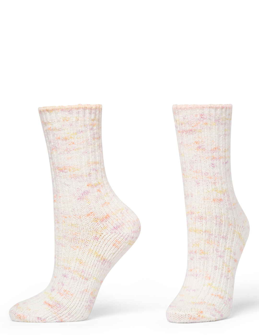 Striped Tweed Cozy Crew Sock 2 Pair Pack