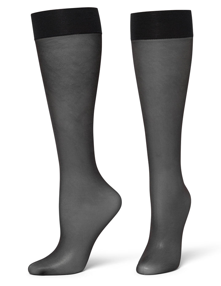 Sheer Knee High Socks 2 Pair Pack