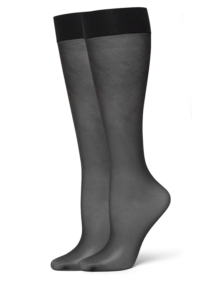 Sheer Knee High Socks 2 Pair Pack
