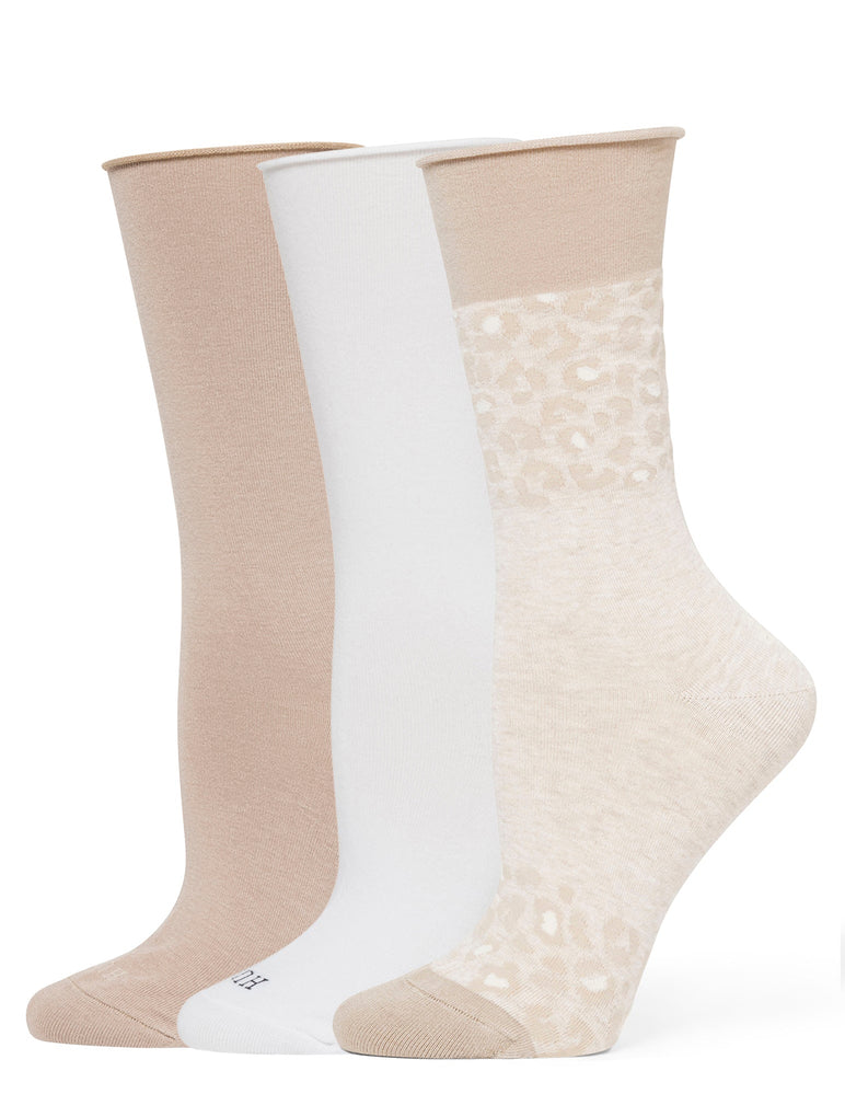HUE Jeans Sock - 3 Paia Di Calzini Casual Da Donna, Alla Caviglia, Morbidi E Confortevoli, Misto Modal E Nylon